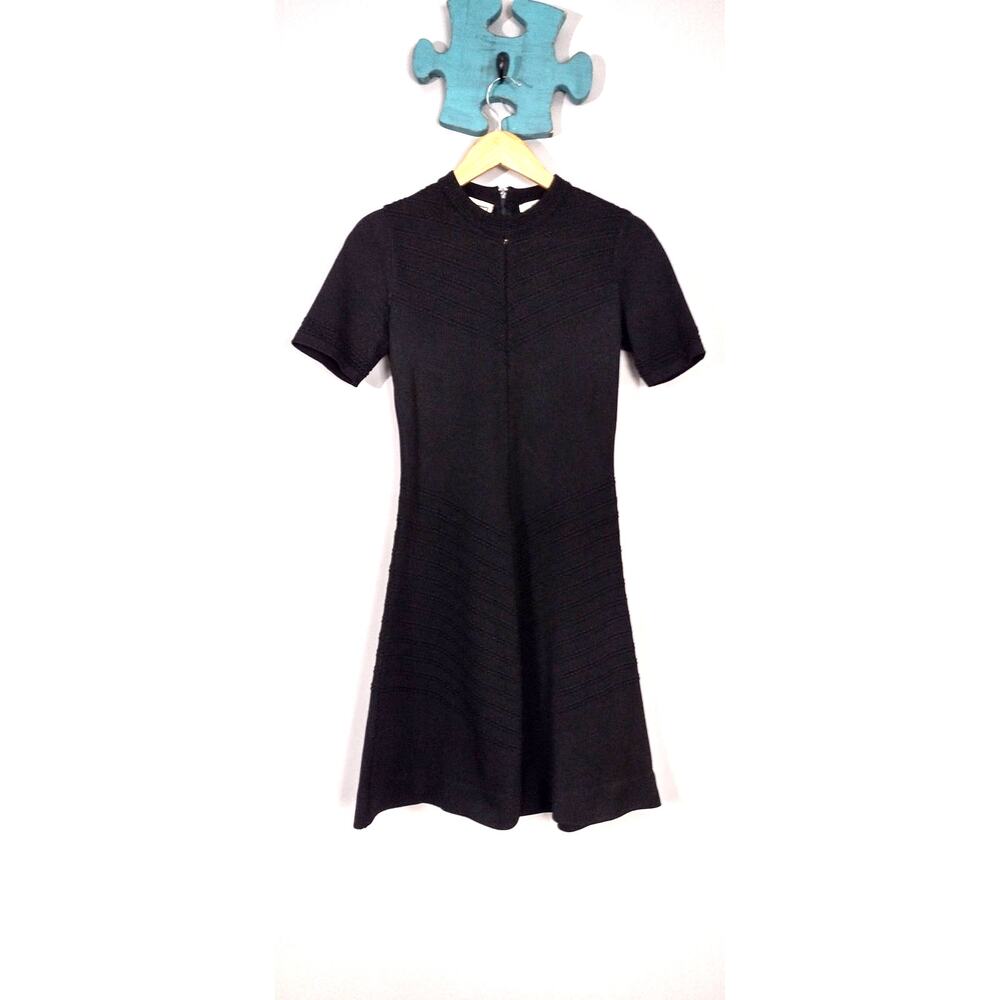 Vintage Little Black Mini Dress Italian Designer Plymouth Poco Made in Italy